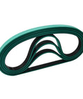 8.0mm Thick Wear Resistant Rubber Conveyor Belt For Folder Folding Gluer Machines With V Slot Feeding Paper Belts folded green-black belt