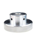 Aluminum Alloy Hand Wheel Knob 40mm Black Anodized With Embossed Grip Round Valve Light Hole Top Wire Access Heavy Duty