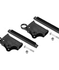 Built Like A Tank Black Seat Latch Hinge For Lounge Chair, Thickened Fixed Catch Lock And Release Recliner Replacement Parts showing two black hinges and mounting hardware.