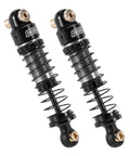 40mm Big Bore Oil Shock Absorbers For 1 24 Scale RC Rigs Upgrade SCX24 FCX24M in black aluminum and nylon with threaded bodies