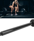 Heavy-Duty Barbell Loading Pin For DIY Gym 250 Lb Capacity 12.6 Inch Steel Rod shown on a gym floor with barbell setup
