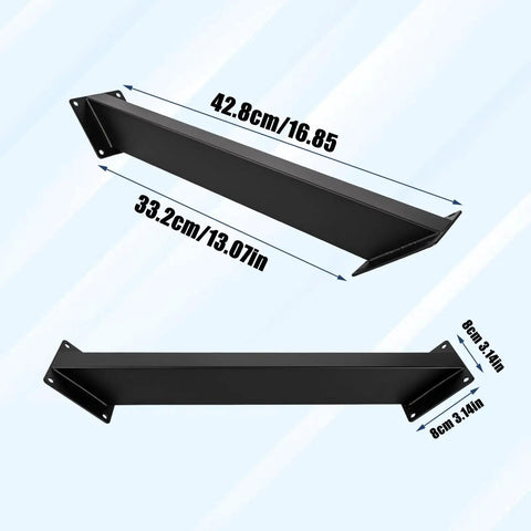 Heavy Duty 4 Pack 45 Degree Pergola Brackets For Wood Structures, Angle Bracket Kit For Gazebos, Tree Houses, Cabins And Patios, DIY Pavilion Support, Powder Coated Steel, Sturdy, Long Lasting