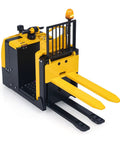 Wheelfun RTR Metal 1/14 Electric Remote Control Forklift MO55 showcasing solid steel body and precision steering features.