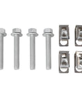 All In One Manifold Bolts And U Nuts Kit For Dodge Ram 1500 2500 3500 Durango Jeep Grand Cherokee Cherokee Wrangler 2004 To 2024 Replacement Includes Four Bolts And Four U Nuts, silver metal hardware set