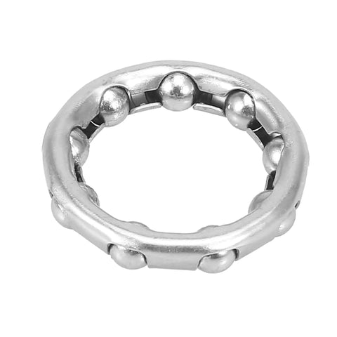 2 Pack Bicycle Ball Bearing Retainers with 9 Balls, 44.5mm Outer Diameter, 31.2mm Inner Diameter, Stainless Steel Cage, Durable Component