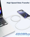 Plug And Play CarPlay Cable For iPhone 17 16 15 Pro Max And iPhone 16 15 Plus Three Foot USB A To USB C Fast Charge Data Sync Cord