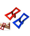 Top Shelf Aluminum Dovetail Marker Tool For Heavy Duty Woodworking Crafts And Shop Projects Slick Precision Guide Red and Blue Tools with Ruler