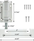 Sliding Door Foot Lock Kick Lock For Patio Doors And Windows, Additional External Security For Childproofing And Home Safety