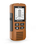 Brilluxa Stud Finder, Wall Scanner Digital Detector with LCD Display for Wood Studs, Metal Pipes and Live AC Wires Behind Drywall (Yellow), side view with buttons.