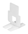 LASH Tile Leveling System Part A Clips For One Sixteenth Inch Grout 1000 Pack, close-up view of individual leveling clip.