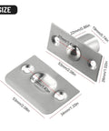 Hidden Ball Door Catch Hardware For Wood Cabinets And Closets Stainless steel spring loaded latch with size dimensions