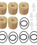 Toyota Engine Oil Filter Kit Replacement For Avalon Camry RAV4 Sienna Lexus ES300h ES350 IS200t RX350 RX450h Interchange 04152 YZZA1