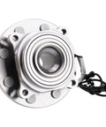 Front view of a Front Driver Or Passenger Side Wheel Bearing And Hub Assembly For Ram 2500 3500 2019 To 2024 Replacement OE Fit Easy Install