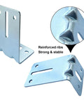 Beefed Up 8 Pack Garage Door Track Jamb Brackets J6 Heavy Duty 12 Gauge Steel Reinforcement Set
