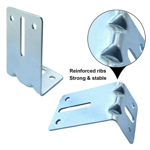 Beefed Up 8 Pack Garage Door Track Jamb Brackets J6 Heavy Duty 12 Gauge Steel Reinforcement Set