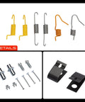 Premium Rear Side Drum Brake Hardware Kit Fits Toyota Camry Avalon And Lexus Es350 Es300h Perfect Upgrade For Your Ride With Reliable Performance And Easy Install To Get You Back On The Road Safe And Sound Today. rear brake springs, pins, clips, and retainers