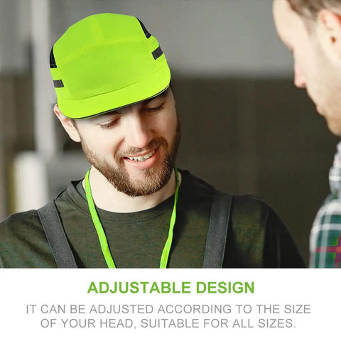 Lightweight Bump Cap With Baseball Cap Style, Breathable Head Protection For Adults, ABS Shell, Ventilation For All Day Comfort