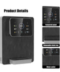 Wall Mounted Instant Hot Water Dispenser With 2200W Heating Power For Quick Boiling Water No Waiting Dual Temperature Hot And Cold 20L Per Hour Capacity Child Lock Sleek Black Design For Home Or Office Use showing control panel and water outlet