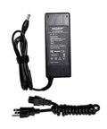 Replacement 12V 5A AC Adapter For Vizio Televisions With Euro Plug 100 240V Input Low Noise Power Supply displaying plugs and cable