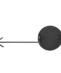 Front Tow Hook Cover For Volkswagen Jetta 2012 2013 2014 Black Plastic Eye Lid Cap 5C6807241 shown from rear view