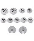 30 Piece Tap And Die Set With High Speed Steel Taps And Dies For Quick Threading And Thread Repair Hand Tapping Tools Kit For Machine Shop Includes Internal And External Thread Tools Built Tough For Real World Use. HSS dies M1.0-M2.5