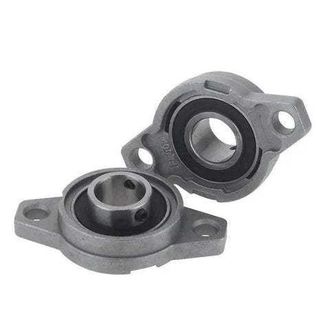 4 Piece Zinc Alloy Pillow Block Bearing KFL001 12mm Bore Flange High Speed Low Noise Durable Energy Saving Wear Resistant Anti Rust Sealing
