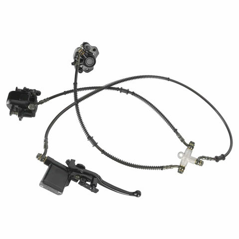 Hydraulic components of 12 Inch Front Suspension Swingarm Assembly With Hydraulic Disc Brake Rotor Kit And 4 Stud Wheel Hubs for off-road rigs