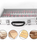 35 Piece Router Bit Set With 12 Mm Shank Tungsten Carbide Woodworking Milling Cutters Heavy Duty Blades in rugged plastic case.