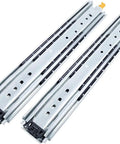 Built Tough Three Fold Full Extension Drawer Slides With Lock Mechanism One Pair heavy duty steel slides for cabinets.