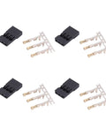 Gold Plated 3 Pin Plug Kit For Electronic Equipment With ABS Brass Shell DIY Connector For Model Aircraft And RC Devices