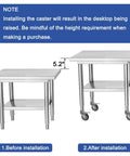 Image showing No Sweat Heavy Duty 4 Inch Expanding Caster Wheels With Dual Brake Set Of 4 Built Different Furniture Movers installed on a table.