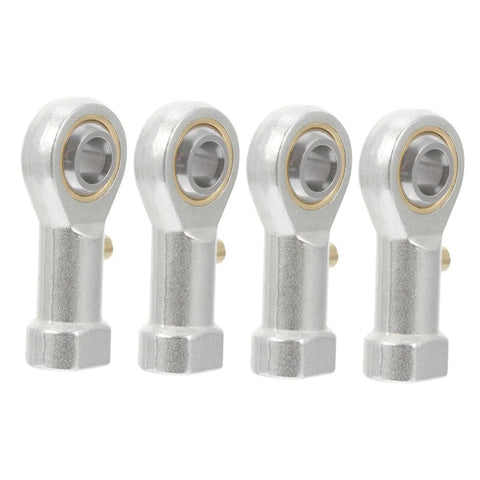 Built Tough Four Pack Fish Eye Threaded Rod End Bearings Featuring Durable Copper Housings For Rock Solid Industrial Linkages And Smooth Heavy Duty Power Transmission Parts.