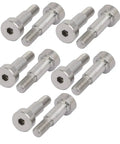 Beefy 10 Pack 304 Stainless Steel Hex Socket Shoulder Bolts Set 6mm Shoulder Diameter 12mm Shoulder Length M5 Thread Silver Tone