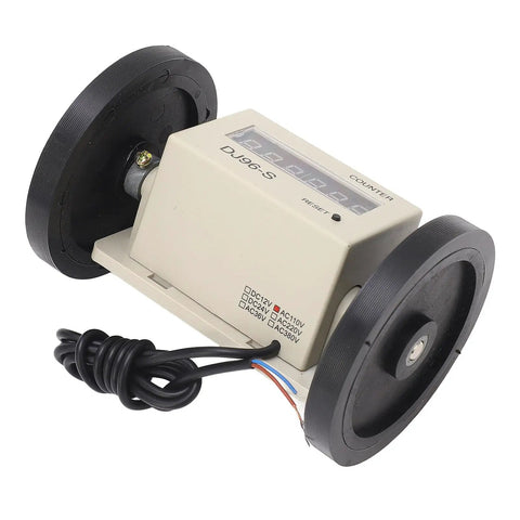 GOWENIC Digital Metric Measuring Wheel, 0.01-999999m with dual black wheels and a digital counter display.