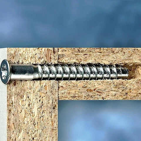 Heavy Duty M7x85mm Confirmat Screws In Carbon Steel With Inner Hex Drive Self Drilling Wood Fasteners in wooden boards