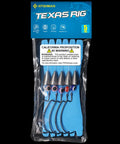Texas Rig Bass Fishing Leaders Kit With Weights Hooks And Rigged Line For Weedless Texas Rig Setup Two Zero Hooks One Quarter Ounce Weight Five Pack in package