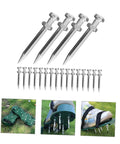 20 Piece Lawn Aerator Shoes Spikes Replacement Metal Pegs For Garden Soil Aeration And Lawn Care Tools Durable Aerator Shoe Spikes