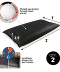 Water Activated Flood Bags Two Pack No Sand No Labor Needed Ready To Use Expand Up To Three Point Five Inches In Minutes