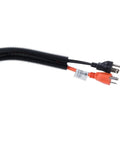 Split Flex Tubing FLX-1050B 1 Inch By 50 Feet Black Pro Grade For Wire Management In Electronics And Automotive Projects with plugs