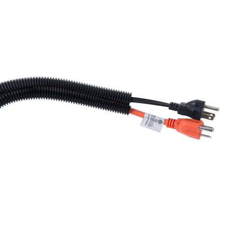 Split Flex Tubing FLX-1050B 1 Inch By 50 Feet Black Pro Grade For Wire Management In Electronics And Automotive Projects with plugs