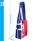 Durable Fencing Equipment Bag For Beginners Portable With Handle And Shoulder Strap, side view dimensions 47.2x13.8x7.9 inches