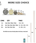 Unfinished Natural Bamboo Dowel Rods Quarter Inch By Twelve Inch 25 Pack Hardwood Craft Sticks size comparison with coins and lengths.
