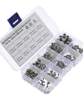 Pro Grade 300Pcs Stainless Steel Hexagon Socket Screw Assortment Kit With Allen Key And Machine Screws For Drywall Home Repairs Anti Rust Fasteners Suitable For Multiple DIY Tasks And Heavy Duty Work Around House, open organizer