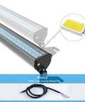 20W IP66 Explosion Proof LED Shop Light For CNC Machines And Industrial Workbenches Heavy Duty Tube Lamp With Waterproof Dustproof Shell Dual Row LEDs 110 To 220V Universal Input Low Heat Bright Wide Coverage, focus on LED details and wiring.