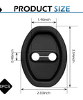 Upgrade Your Whip With These Sick Silicone Car Door Latch Covers To Kill The Loud Clunks And Keep The Ride Quiet Universal Automotive Lock Protectors Durable Rubber Guards For Cars Trucks And Suvs Adhesive Backed In Jet Black - Size dimensions.