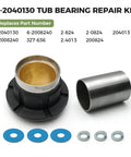 Heavy Duty Washer Tub Bearing Repair Kit For Whirlpool Maytag includes metal and rubber parts, designed for top load washers.