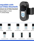 Anti Theft Video Doorbell Mount With No Drill Installation, Adjustable Bracket For Wireless Doorbells In Apartments