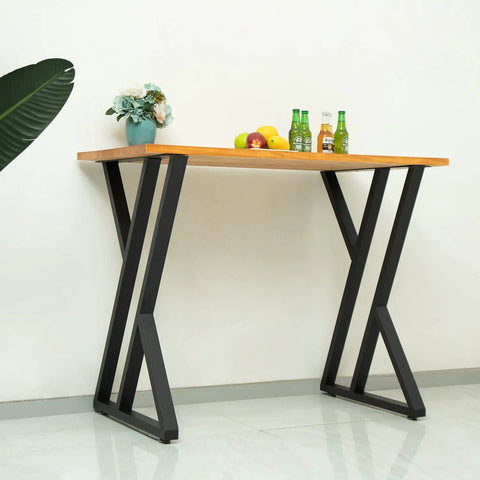36 Inch Counter Height Table Legs By Metal Bar Steel For Kitchen And Outdoor Use Rust Resistant Powder Coated Finish Tall Desk Feet