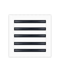 10x10 Modern AC Vent Cover White Aluminum Decorative Air Vent With Linear Slot Diffuser For Ceiling Walls And Floors Sleek Design