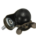 1.5 Inch Ball Caster Wheels Set, threaded stem bronze finish, 360 degree rotatable with brakes, for furniture